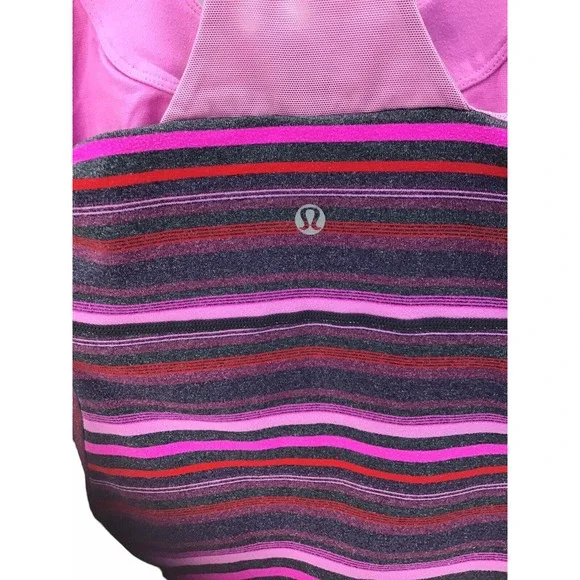 LULULEMON Scoop Neck Compression Tank Top Womens Size 4 Multicolored - Picture 5 of 9